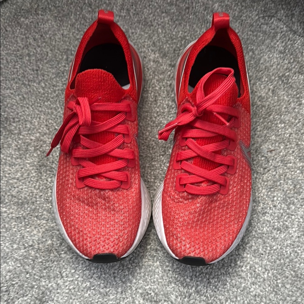 Vibrant Red Running Shoes